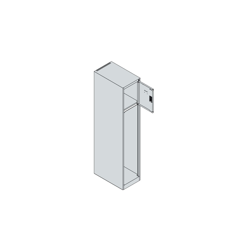 Productafbeelding nr. 4: C+P brandweerkast YOUNGSTER, sokkel, 1 compartiment, hxbxd 1.530 x 300 x 500 mm, antracietgrijs, met helmhouder