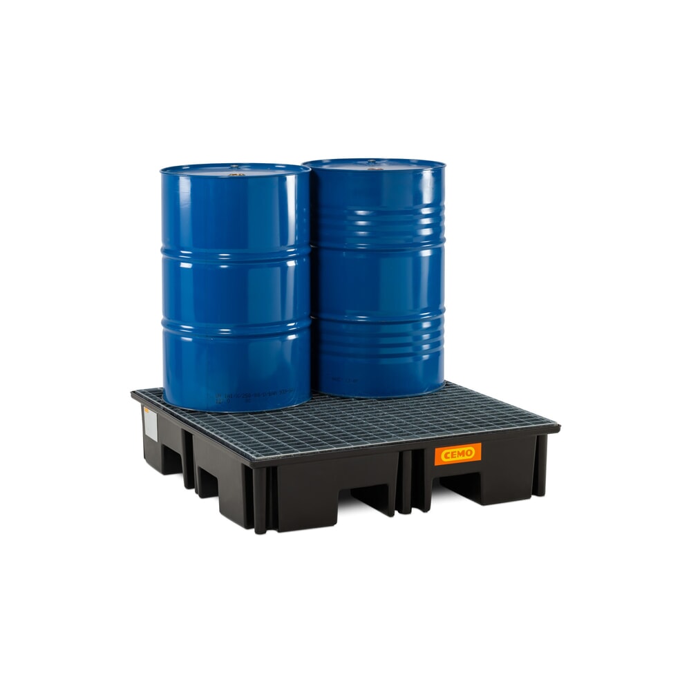 Productafbeelding nr. 3: CEMO palletlekbak 220/4, voor 1 pallet 1.200 x 1.200 mm, inhoud 220 l, incl. stalen roosterlegbord