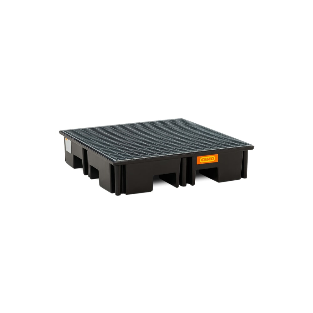 Productafbeelding nr. 1: CEMO palletlekbak 220/4, voor 1 pallet 1.200 x 1.200 mm, inhoud 220 l, incl. stalen roosterlegbord