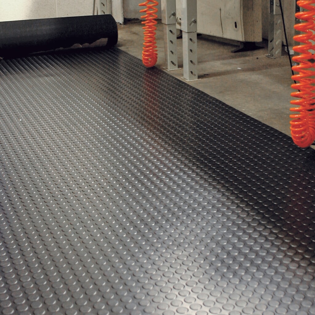 COBA Antislip mat, nitrielrubber, genopt, per strekkende meter x 1.200 mm, dikte 3 mm, zwart Product afbeelding: COBA Antislip mat, nitrielrubber, genopt, per strekkende meter x 1.200 mm, dikte 3 mm, zwart