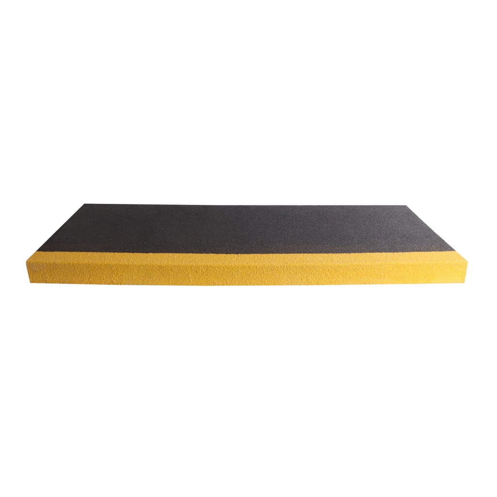 COBA COBAGRiP® Stair Tread antislip-traptredeprofiel, hxbxd 5,5 x 750 x 345 mm, zwart/geel Productafbeelding nr. 2: COBA COBAGRiP® Stair Tread antislip-traptredeprofiel, hxbxd 5,5 x 750 x 345 mm, zwart/geel