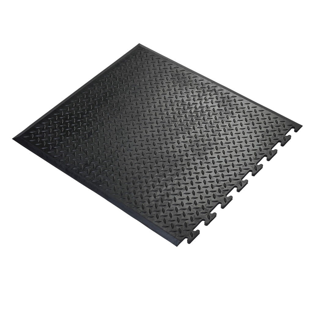 COBA Comfort-Lok werkplekmat, eindstuk, bxd 700 x 800 mm, zwart Product afbeelding: COBA Comfort-Lok werkplekmat, eindstuk, bxd 700 x 800 mm, zwart
