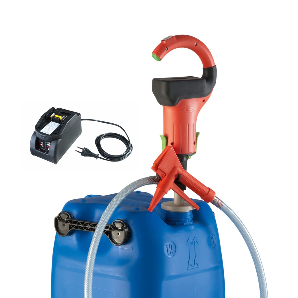 Combiflux-pomp met accumotor, pompvermogen max. 40 l/min, voor jerrycans Productafbeelding nr. 5: Combiflux-pomp met accumotor, pompvermogen max. 40 l/min, voor jerrycans