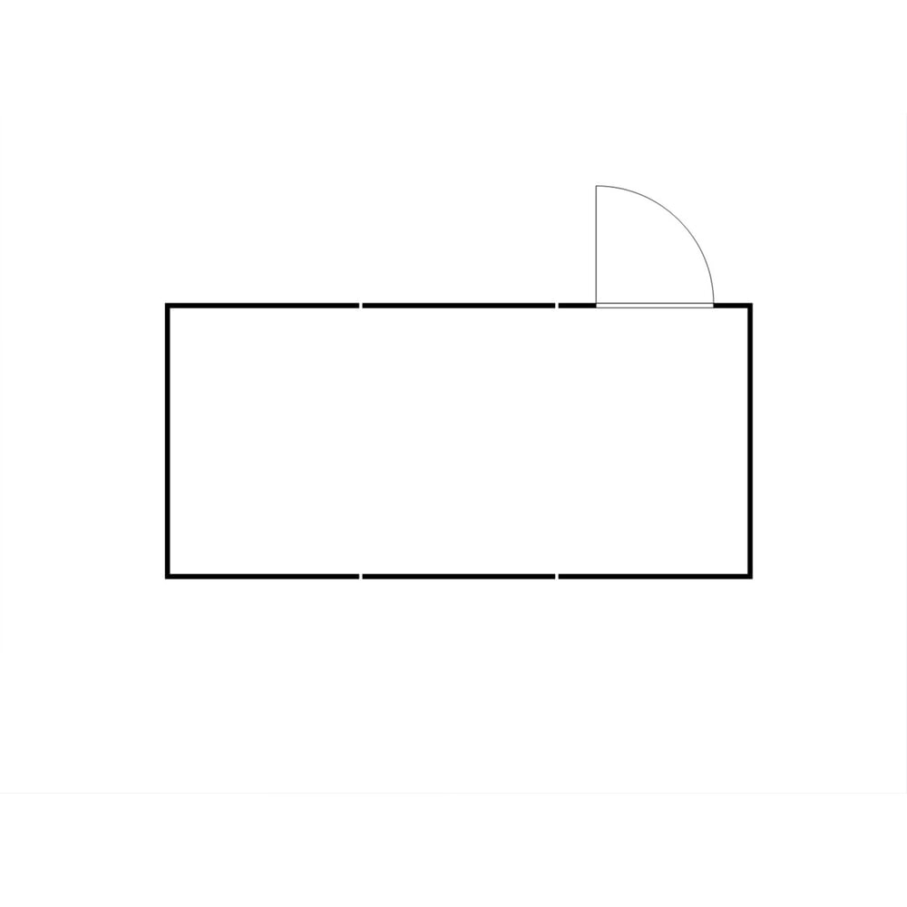 Productafbeelding nr. 2: Combinatie van containers voor gevaarlijke stoffen SAFE Tank 3000 WGK 1-3, geïsoleerd, voorgemonteerd, met kunststof coating RAL 9002, buitenafmetingen 3.050x6.520x2.560 mm, enkele draaideur, centraal in de module, opslagruimte 19 m²
