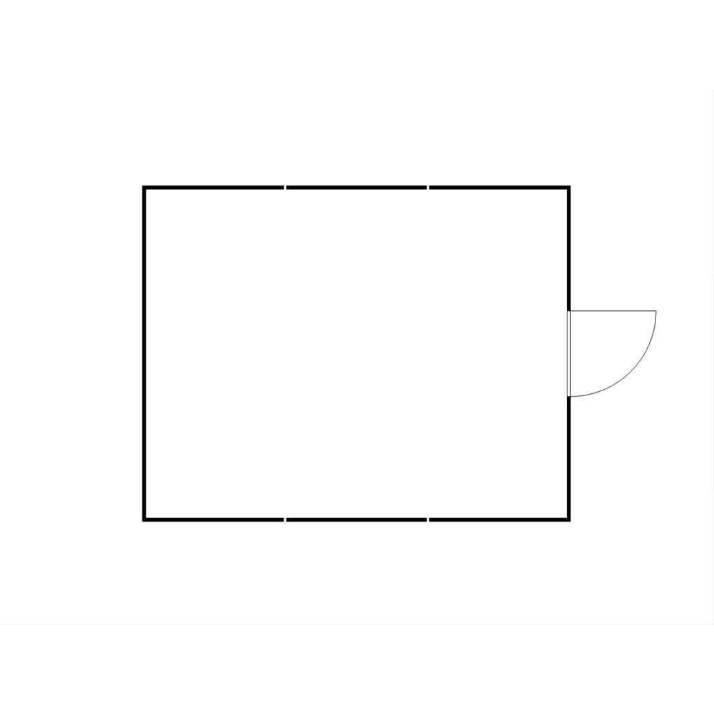 Productafbeelding nr. 2: Combinatie van materiaalcontainers FLADAFI®, isoleert, 30 m², met houten vloer, hxbxd 2.405 x 5.080 x 6.520 mm, enkele draaideur, gecentreerd aan de voorzijde