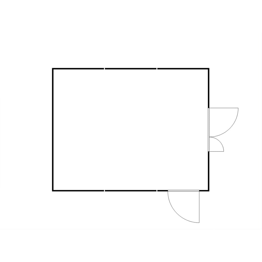 Combinatie van materiaalcontainers FLADAFI®, isoleert, 30 m², met houten vloer, hxbxd 2.405 x 5.080 x 6.520 mm, dubbele draaideur (asymmetrische indeling), gecentreerd aan de voorzijde, extra deur Productafbeelding nr. 2: Combinatie van materiaalcontainers FLADAFI®, isoleert, 30 m², met houten vloer, hxbxd 2.405 x 5.080 x 6.520 mm, dubbele draaideur (asymmetrische indeling), gecentreerd aan de voorzijde, extra deur