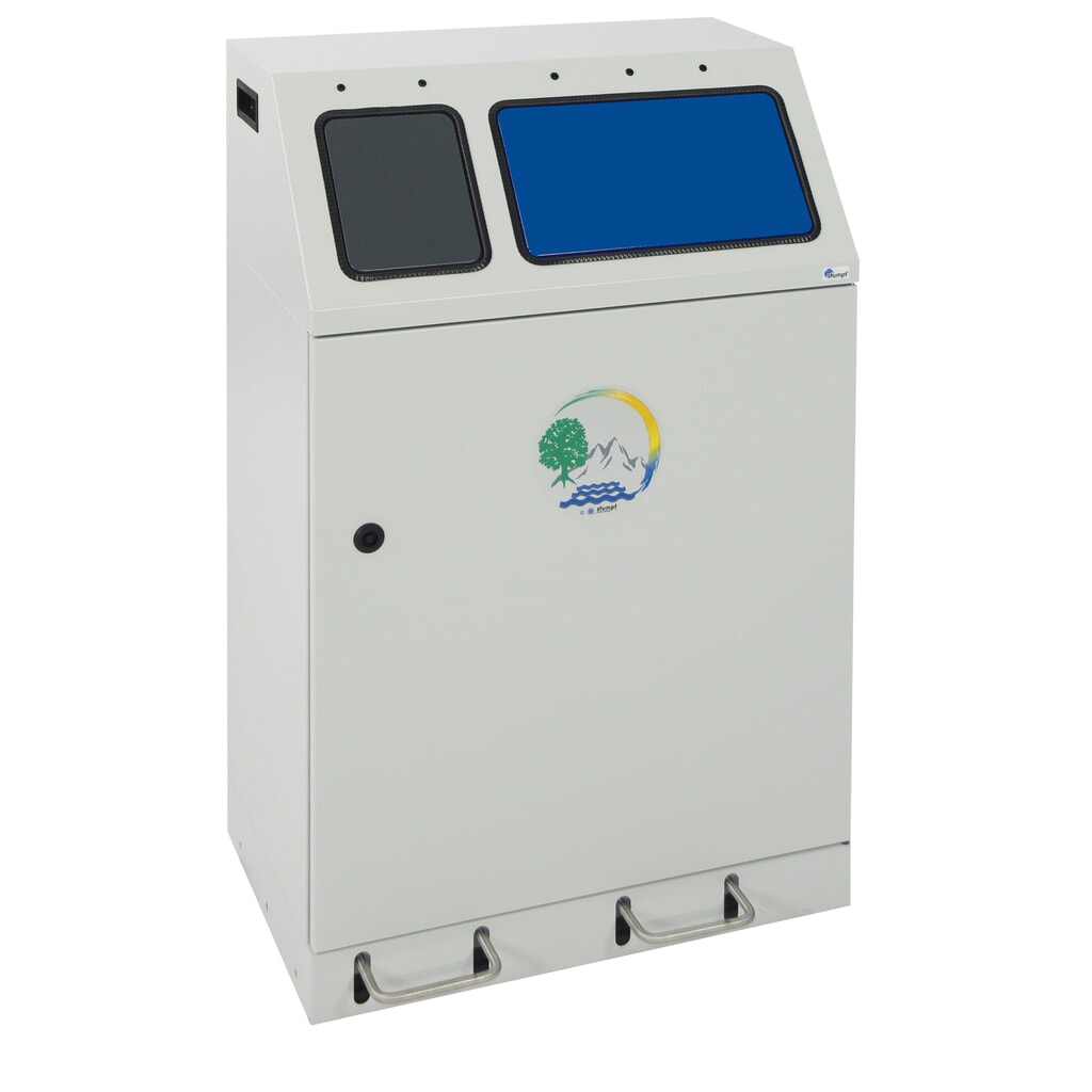 Product afbeelding: Compacte kringloopafvalbak met pedaal stumpf®, 1 x 30, 1 x 60 l