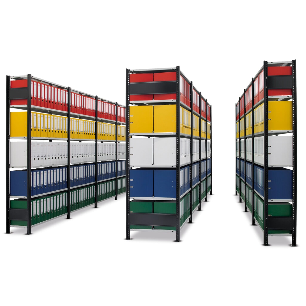 Complete archiefrekken SCHULTE, eenzijdig, vaklast 85 kg, HxBxD 2.000 x 3.000 x 300 mm, verzinkt Productafbeelding nr. 3: Complete archiefrekken SCHULTE, eenzijdig, vaklast 85 kg, HxBxD 2.000 x 3.000 x 300 mm, verzinkt