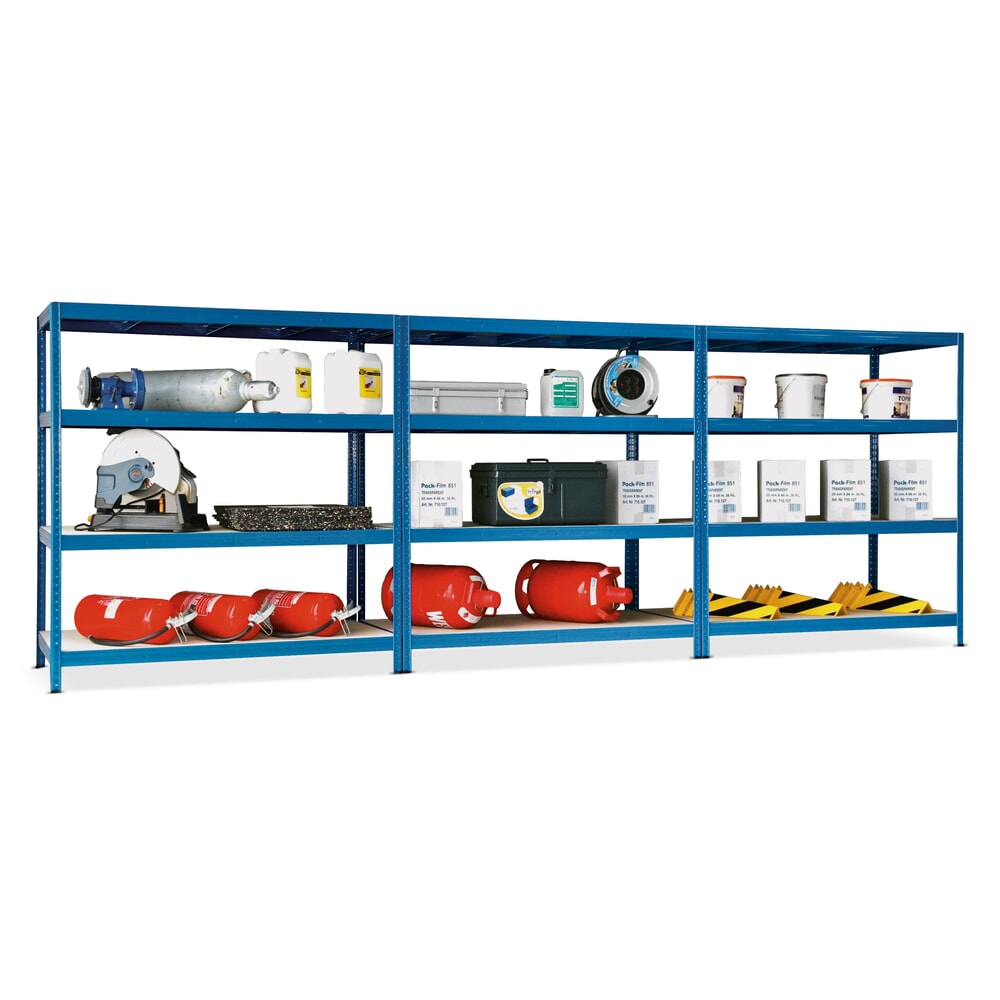 Product afbeelding: Complete grootvakrek, 3 velden, hxbxd 2.000 x 4.500 x 800 mm