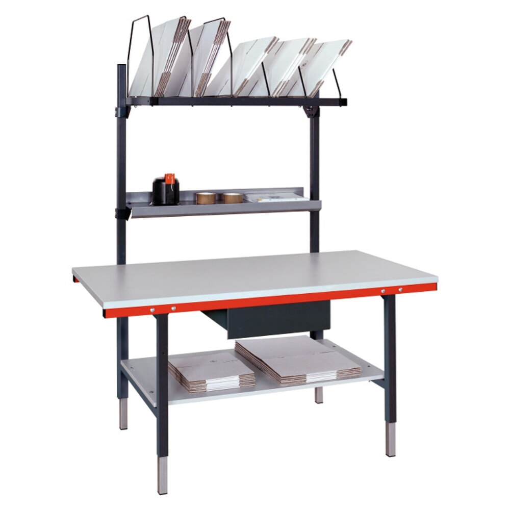 Productafbeelding nr. 3: Rocholz handmatig in hoogte verstelbare paktafel SYSTEM 2000, compleet pakket met lade en tussenplaat, hxbxd 690-960 x 1.600 x 800 mm