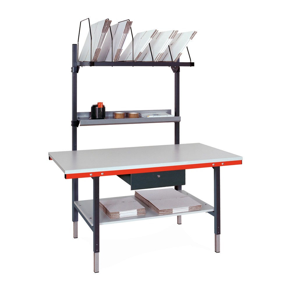 Productafbeelding nr. 1: Rocholz handmatig in hoogte verstelbare paktafel SYSTEM 2000, compleet pakket met lade en tussenplaat, hxbxd 690-960 x 1.600 x 800 mm