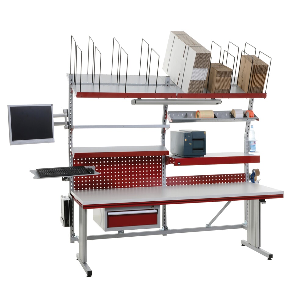 Productafbeelding nr. 11: Rocholz elektrisch in hoogte verstelbare paktafel FLEX Premium, complete uitrusting, hxbxd 720-1.120 x 2.000 x 800 mm