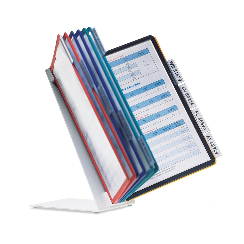 Complete set tafelstandaard Vario®, 10 displaymappen Productafbeelding nr. 1: Complete set tafelstandaard Vario®, 10 displaymappen