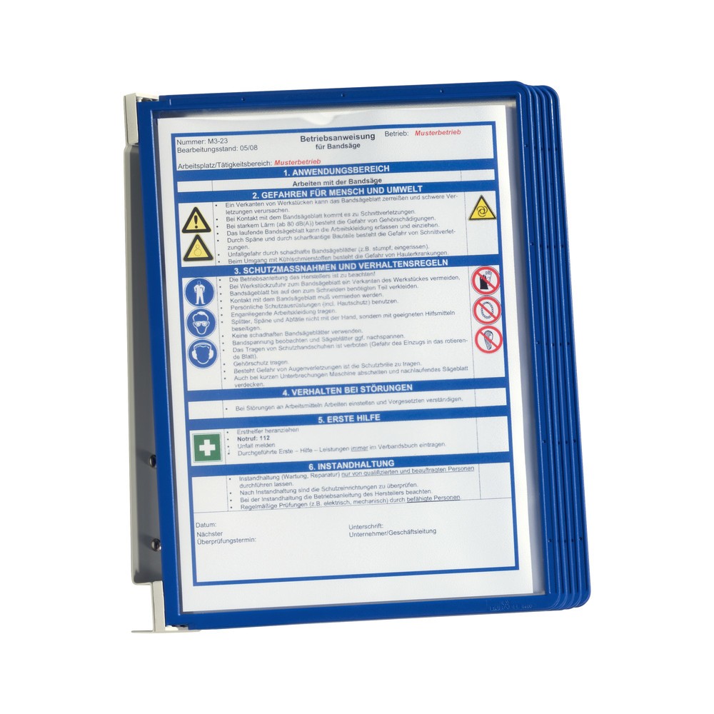Productafbeelding nr. 4: Complete set wandhouder Vario®, 5 displaymappen, rood