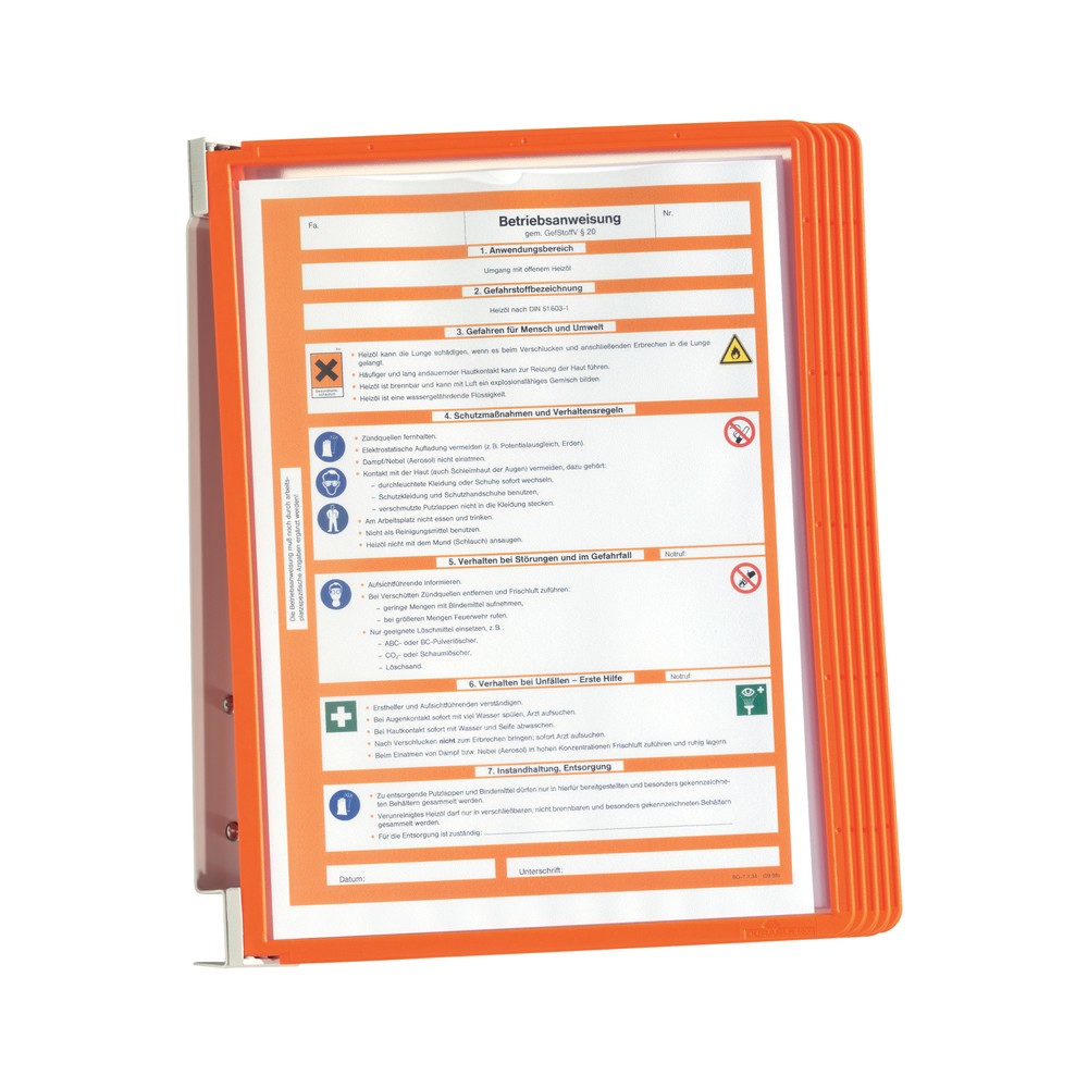 Productafbeelding nr. 5: Complete set wandhouder Vario®, 5 displaymappen, rood