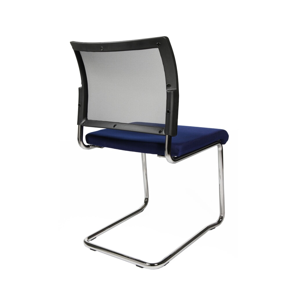 Conferentiestoel Topstar® New Age met netrugleuning, blauw Productafbeelding nr. 2: Conferentiestoel Topstar® New Age met netrugleuning, blauw