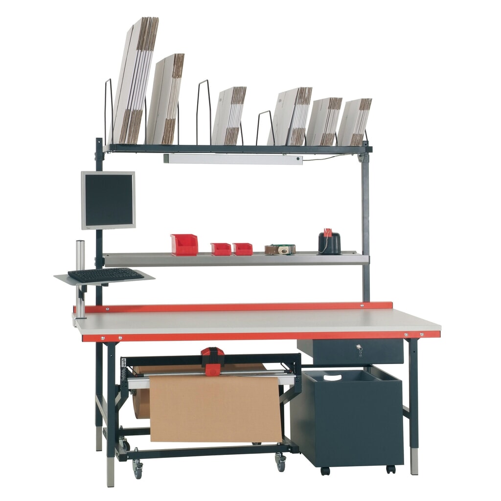 Productafbeelding nr. 3: Container met kunststof inzet, verrijdbaar, hxbxd 525 x 500 x 650 mm, antracietgrijs