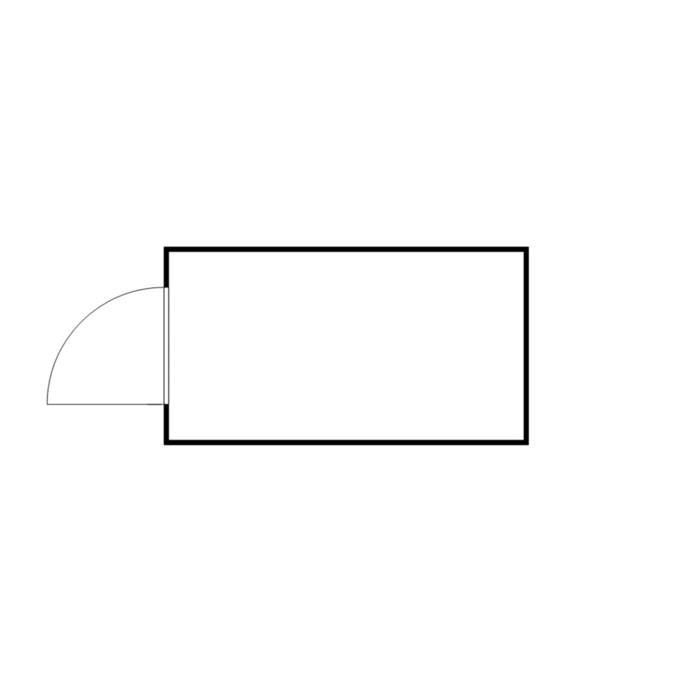 Productafbeelding nr. 2: Container voor gevaarlijke stoffen SAFE Tank 1350 WGK, geïsoleerd, gemonteerd, met kunststof coating RAL 9002, buitenafmetingen 4.050x2.170x2.510 mm, enkele draaideur, centraal in de voorzijde, opslagruimte 7 m²