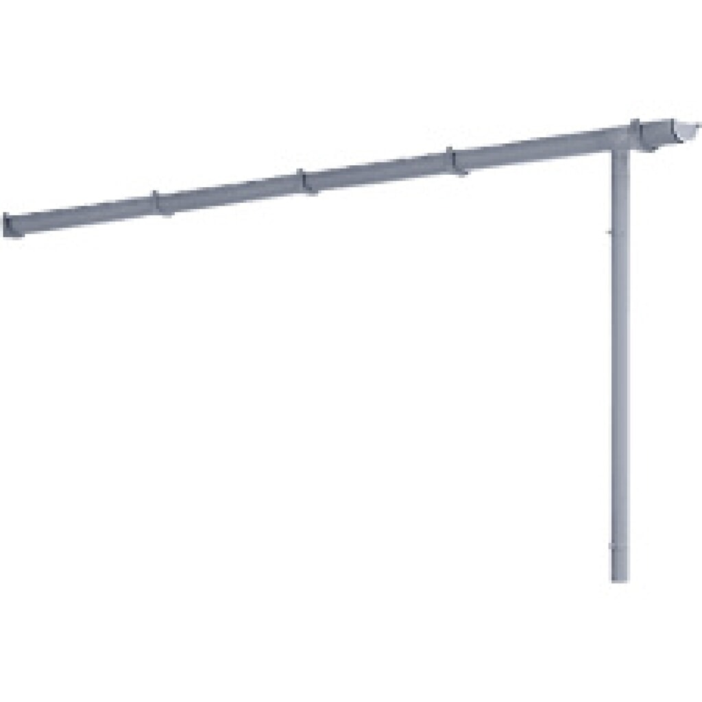 Dakgoot met regenpijp voor overkapping Basic voor breedte 2.145 mm Product afbeelding: Dakgoot met regenpijp voor overkapping Basic voor breedte 2.145 mm