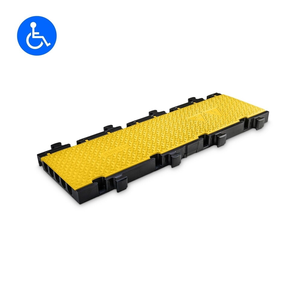 Defender® by Adam Hall kabelbrug MIDI 5 2D middensectie, 5 kanalen, zwart/geel Product afbeelding: Defender® by Adam Hall kabelbrug MIDI 5 2D middensectie, 5 kanalen, zwart/geel