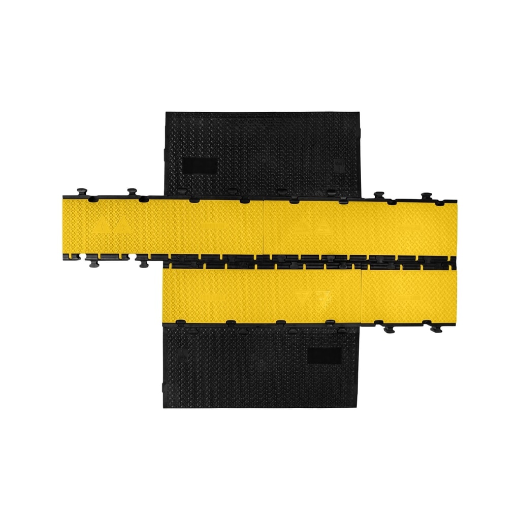 Defender® by Adam Hall kabelbrug MIDI 5 2D middensectie, 5 kanalen, zwart/geel, halve uitvoering Productafbeelding nr. 4: Defender® by Adam Hall kabelbrug MIDI 5 2D middensectie, 5 kanalen, zwart/geel, halve uitvoering