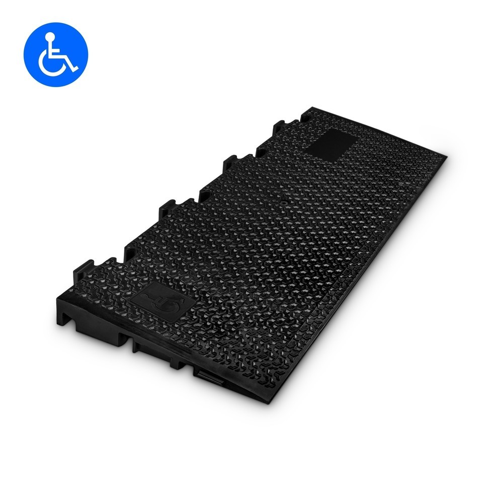 Product afbeelding: Defender® by Adam Hall kabelbrug MIDI 5 2D oprijplaat, zwart