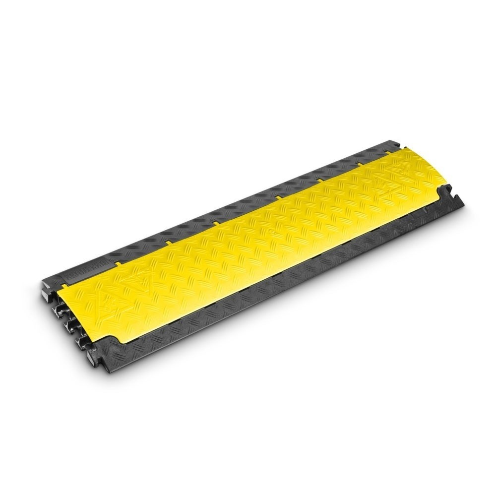 Product afbeelding: Defender® by Adam Hall kabelbrug NANO, 6 kanalen, zwart/geel