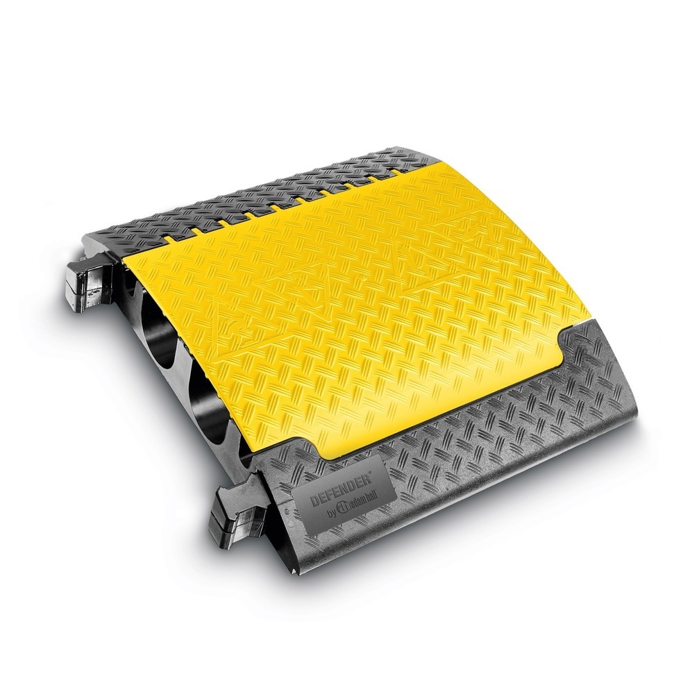 Product afbeelding: Defender® by Adam Hall kabelbrug ULTRA L, 4 kanalen, zwart/geel