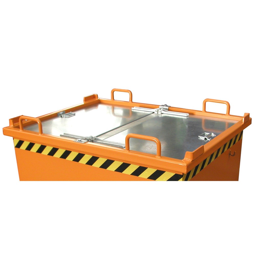 Product afbeelding: deksel voor Bauer® kiepcontainer met klapbodem met inhoud 0,5-1 m³