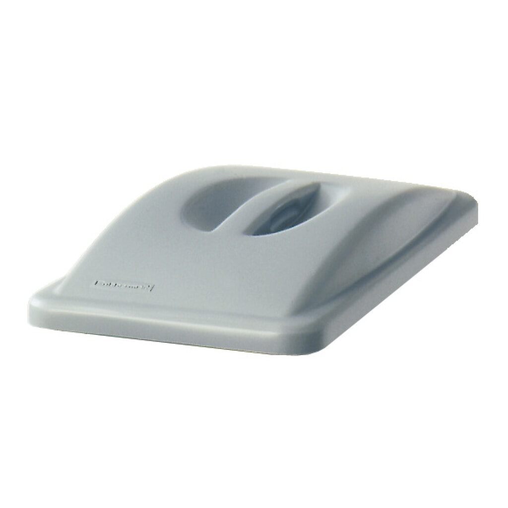 Deksel voor kringloopafvalbak Rubbermaid® Slim Jim®, met greep, PE, grijs Product afbeelding: Deksel voor kringloopafvalbak Rubbermaid® Slim Jim®, met greep, PE, grijs