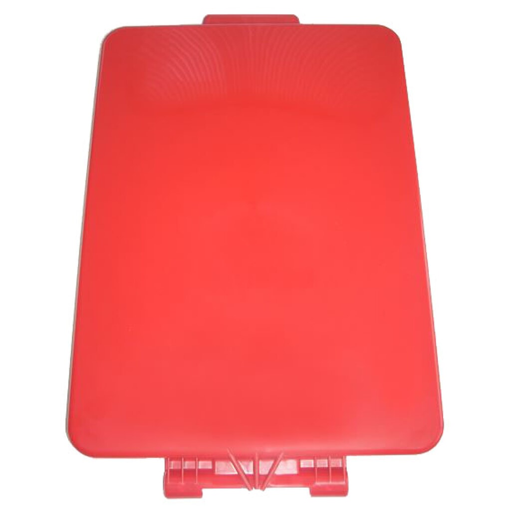 Deksel voor afvalzakhouder, voor 2 x 70 liter, rood Product afbeelding: Deksel voor afvalzakhouder, voor 2 x 70 liter, rood