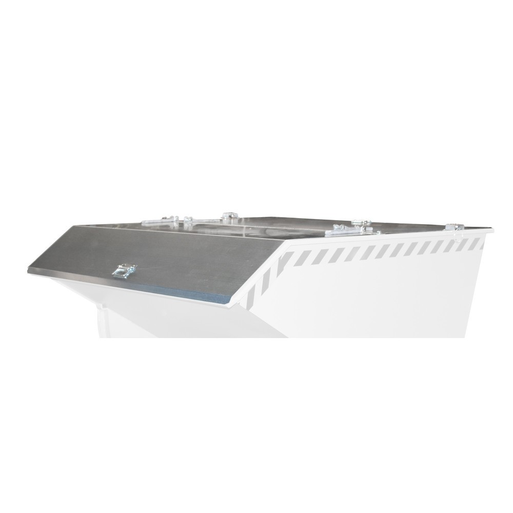 Product afbeelding: Deksel voor Bauer® kiepcontainer met afrolmechanisme Premium, diepe uitvoering, volume 0,3 m³