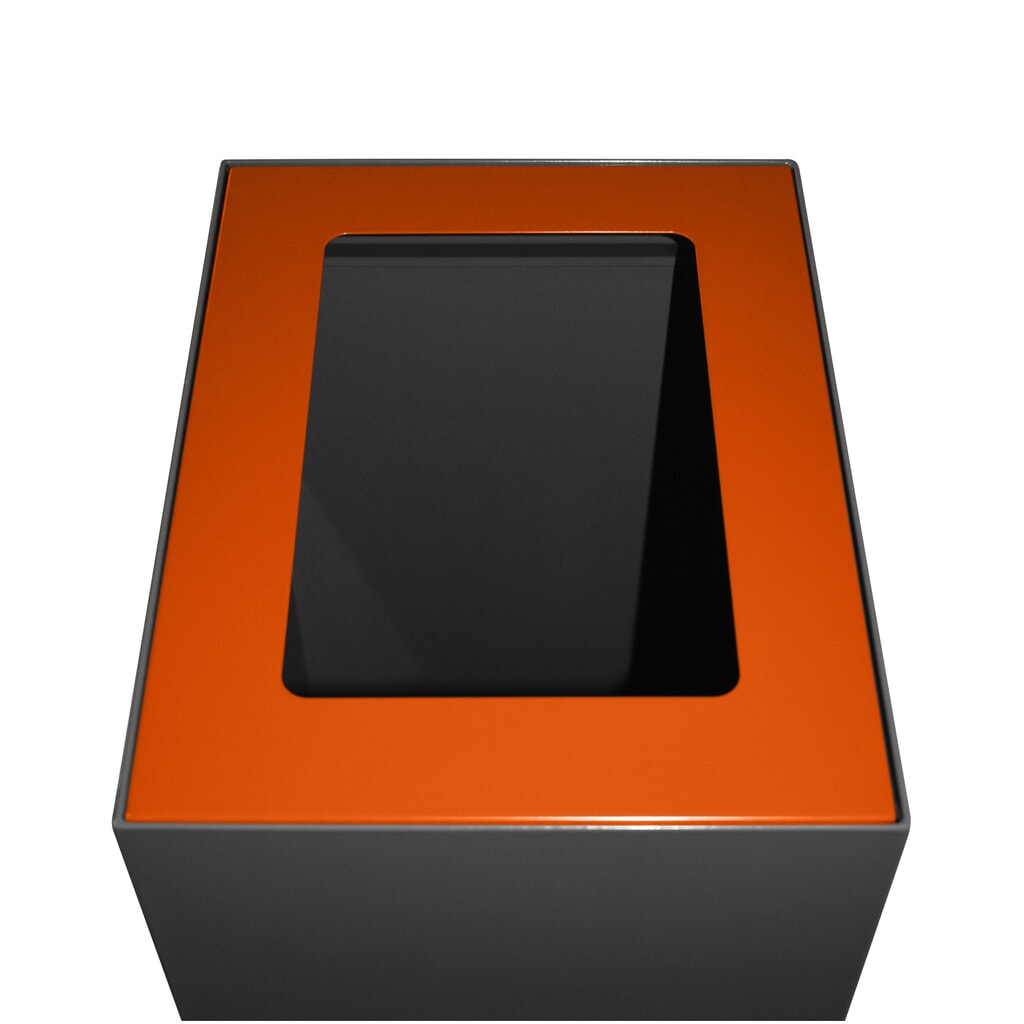 Deksel voor modulair afvalscheidingssysteem, 60 liter, oranje Product afbeelding: Deksel voor modulair afvalscheidingssysteem, 60 liter, oranje