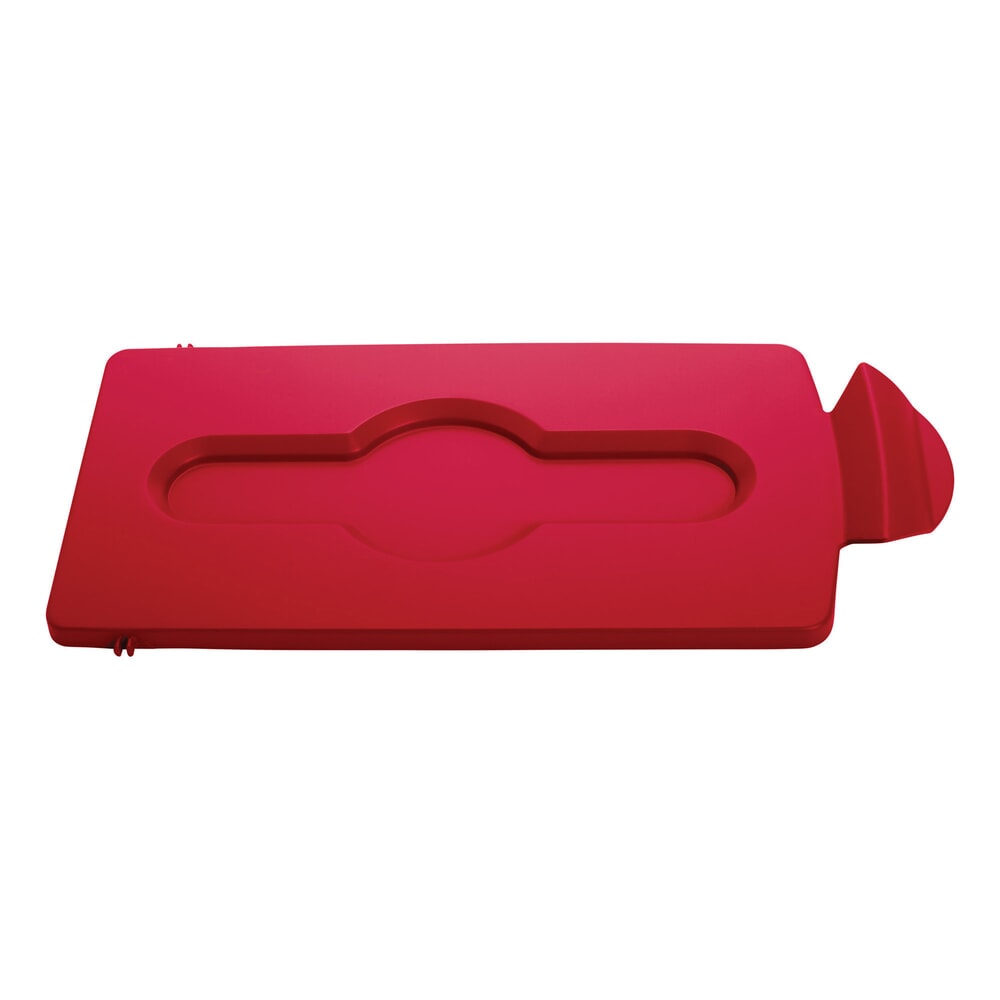 Product afbeelding: Deksel voor recyclingstation Rubbermaid® Slim Jim, gesloten, rood