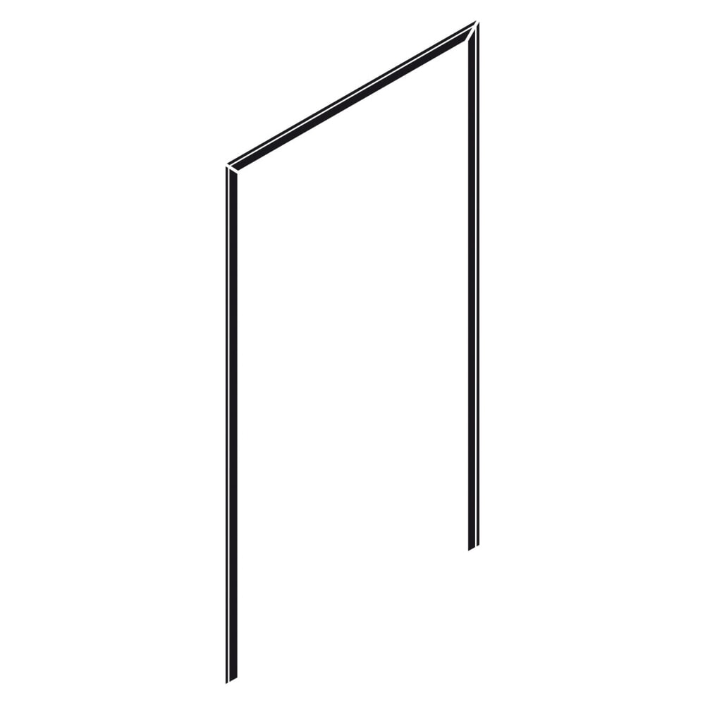 Product afbeelding: Deurdichting enkele draaideur 1.200 mm, halfrond profiel, waterafstotend