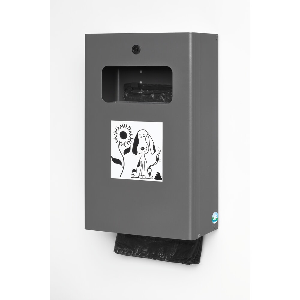 Product afbeelding: Dispenser voor hondenpoepzakjes VAR® DS 6, ijzer metallic