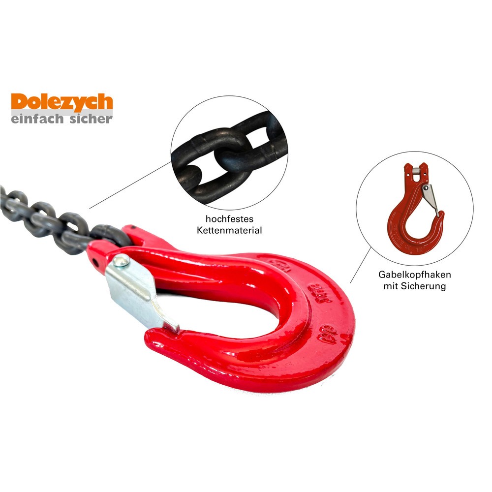 Productafbeelding nr. 2: Dolezych DoKett sling chain, 1 streng, nominale dikte 8 mm, lengte 2 m