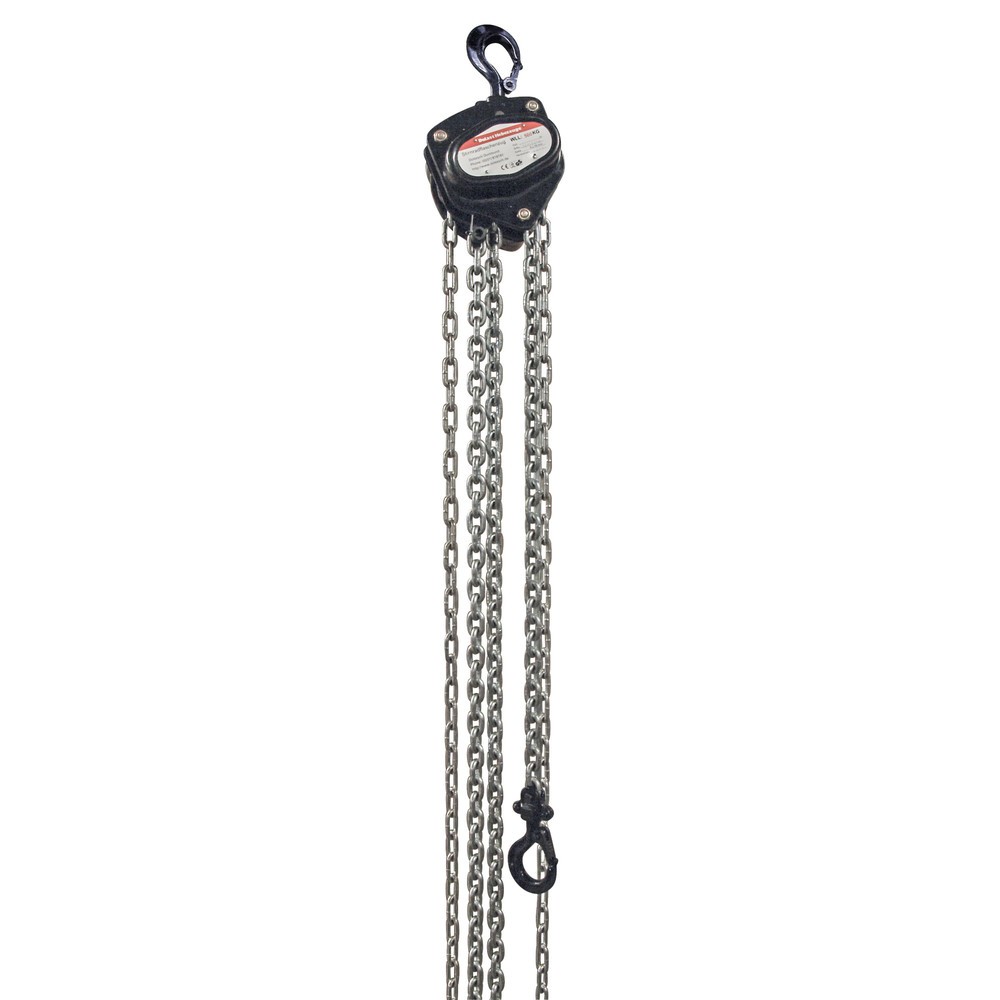 Product afbeelding: Dolezych handkettingtakel Black Series, draagvermogen 500 kg, lengte 1,50 m