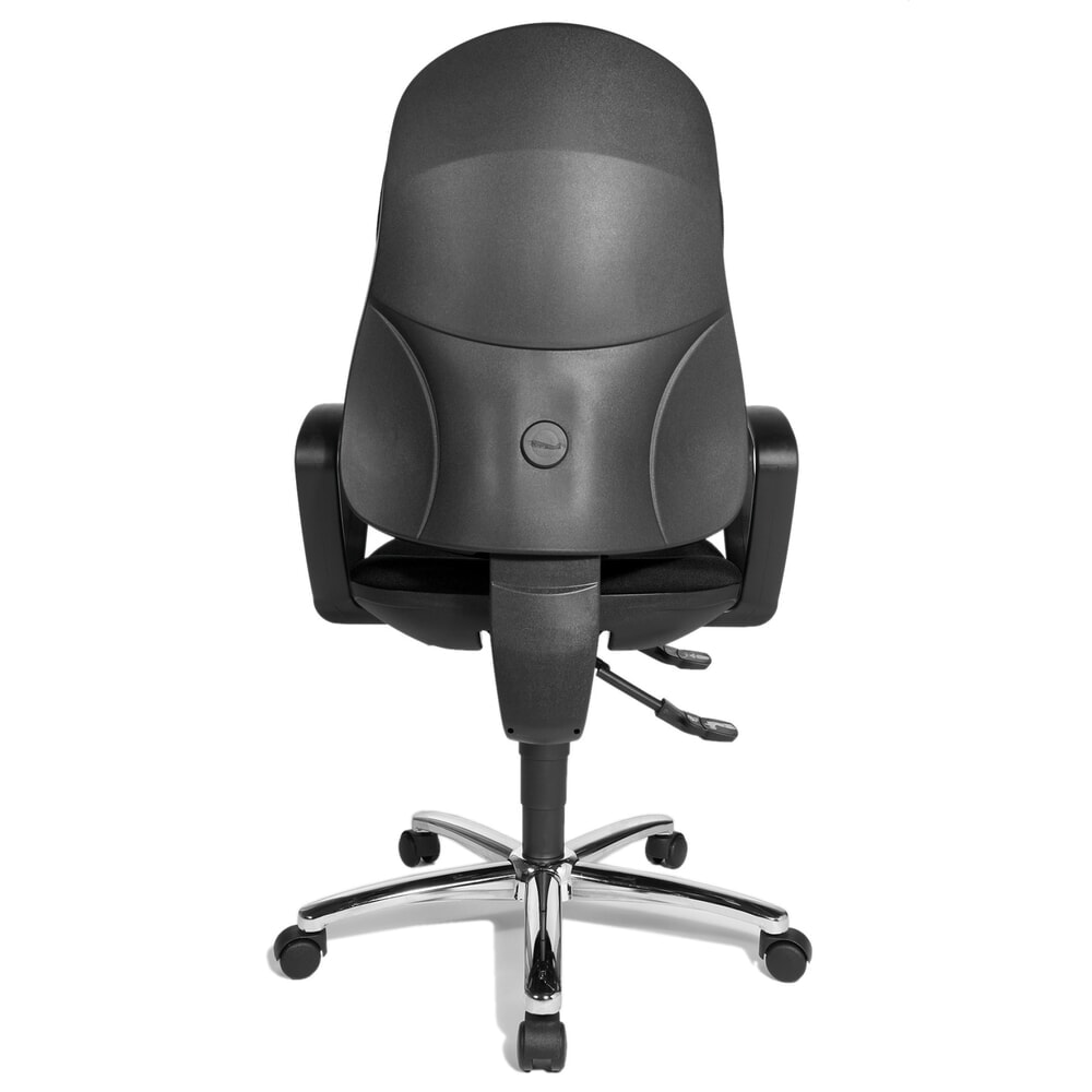 Productafbeelding nr. 2: Draaibare bureaustoel Topstar® Syncro-Steel II, rugleuning bekleed, zwart