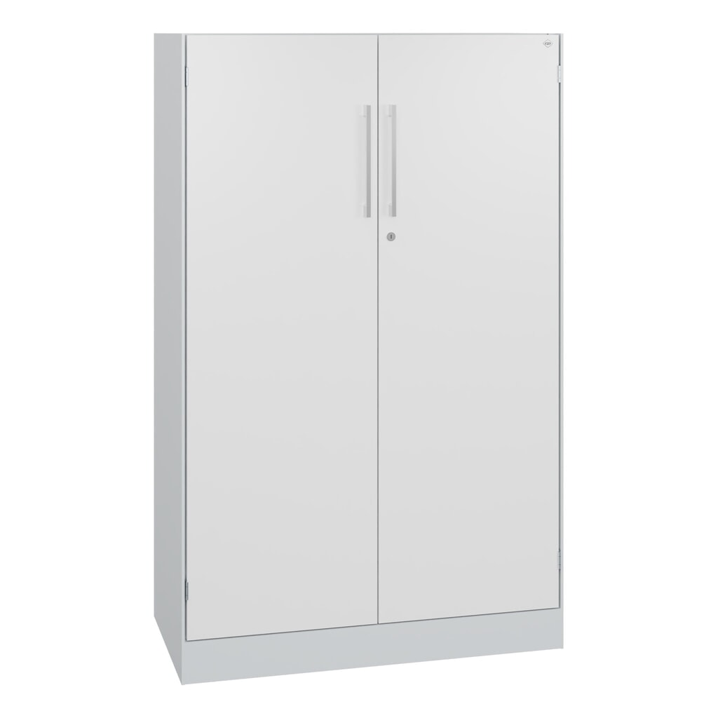 Product afbeelding: Draaideurkast C+P Asisto, 3 OH, breedte 800 mm, lichtgrijs, verkeerswit
