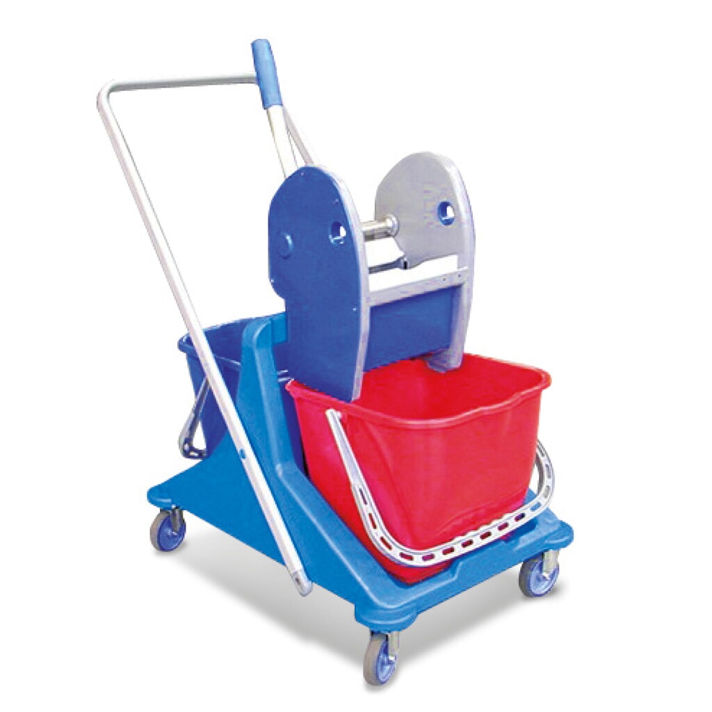 Productafbeelding nr. 1: Dubbele schoonmaakwagen Harema® Profi, emmer 2x 15 l