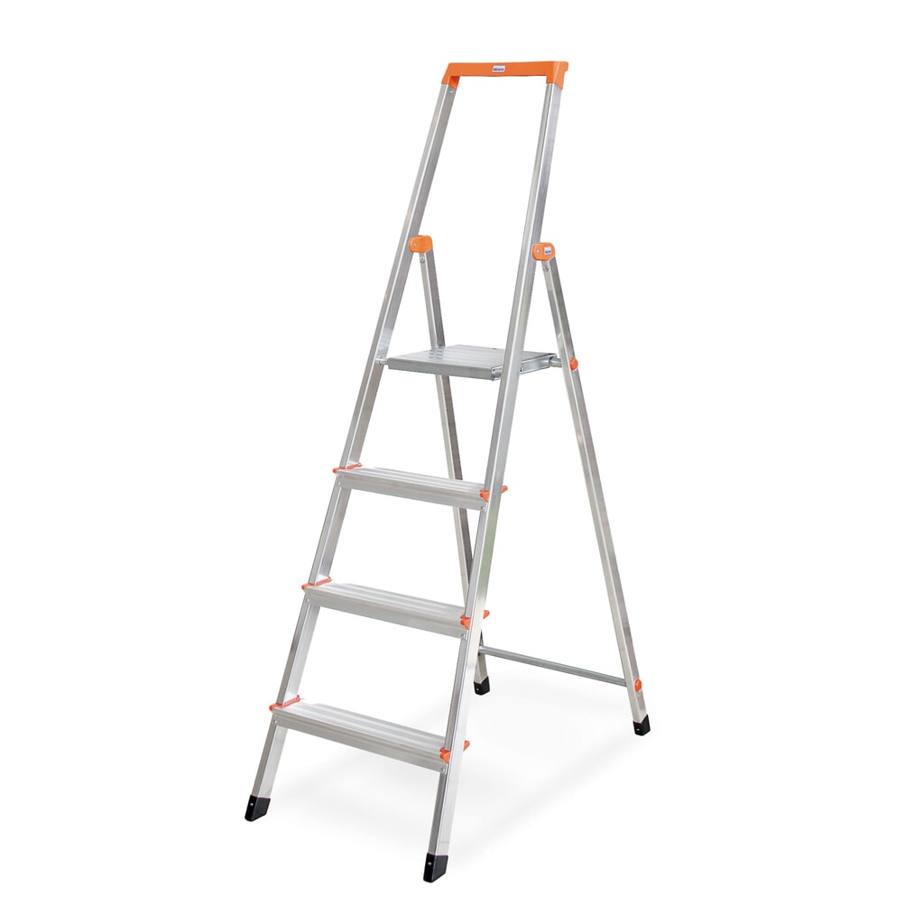 Dubbele trap KRAUSE®, 1-zijdig, met hightech scharnierverbindingen, opsteldiepte 820 mm Product afbeelding: Dubbele trap KRAUSE®, 1-zijdig, met hightech scharnierverbindingen, opsteldiepte 820 mm