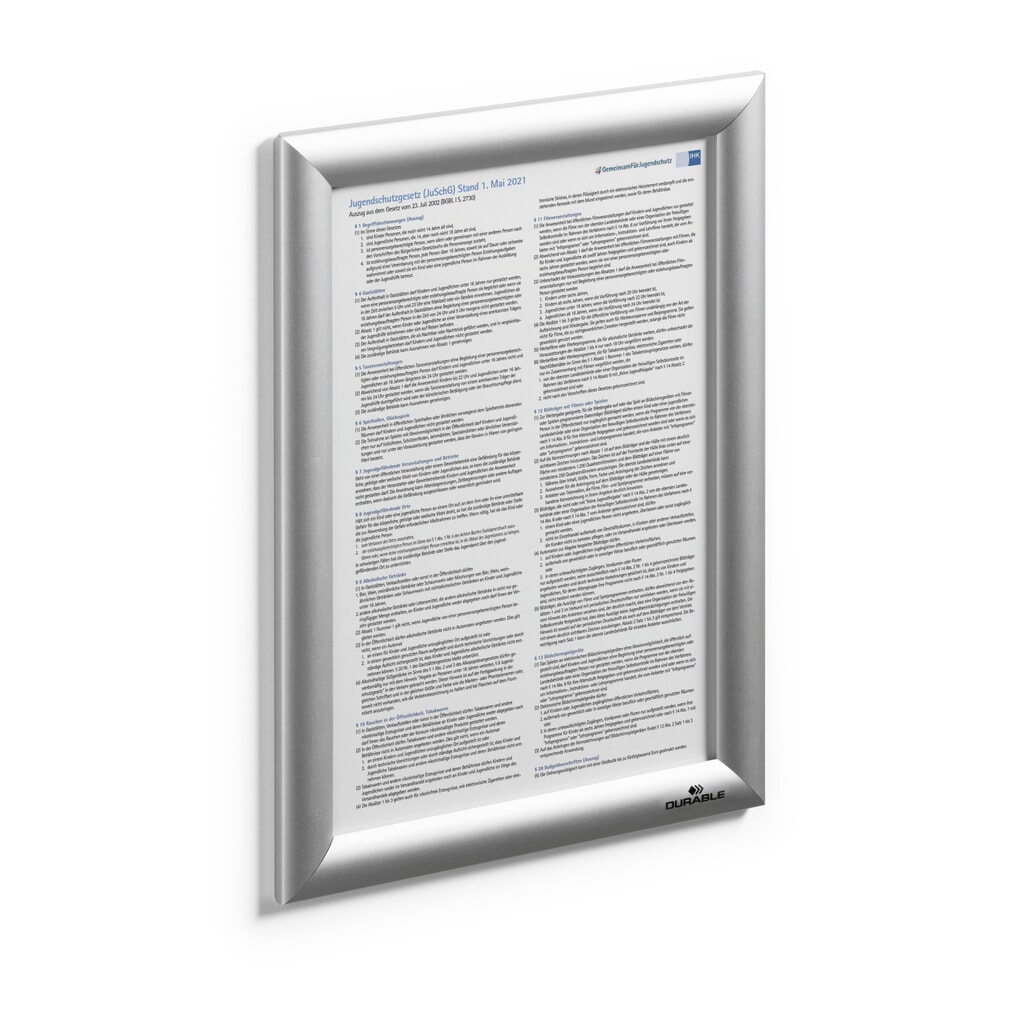 Productafbeelding nr. 5: DURABLE aluminium klikkader, A4, 5 stuks/pak