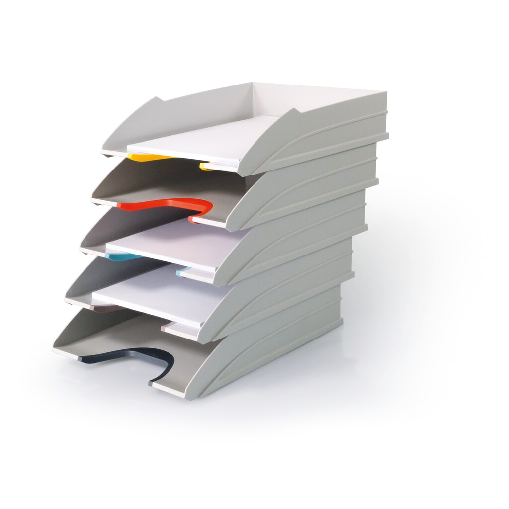 DURABLE documentbakken VARICOLOR® MIX TRAY SET, A4, 15 stuks/verpakking Productafbeelding nr. 2: DURABLE documentbakken VARICOLOR® MIX TRAY SET, A4, 15 stuks/verpakking