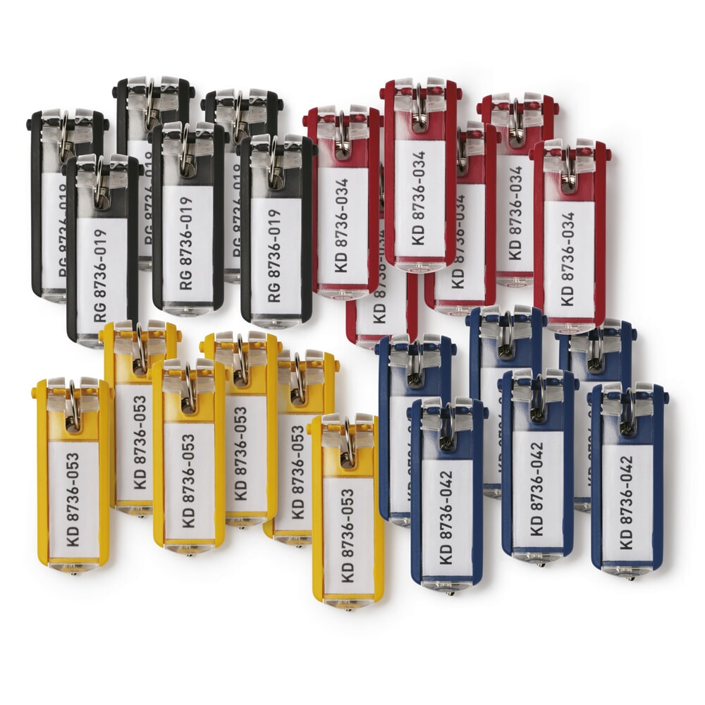 Product afbeelding: Sleutelhanger DURABLE KEY CLIP grootverpakking, 1 zakje met 24 stuks