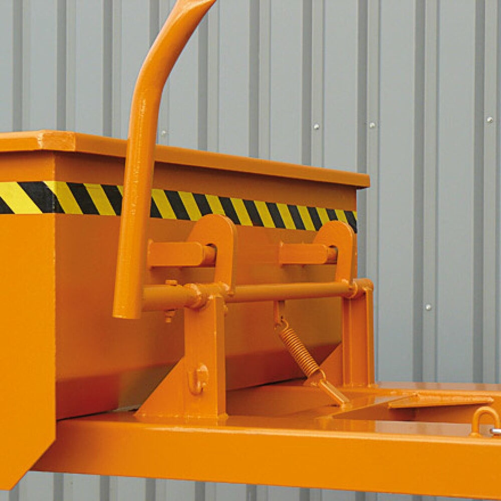 Productafbeelding nr. 2: Eichinger® steek met gesloten vorkkokers voor heftrucks, 1500 kg, 300 liter zuiver oranje