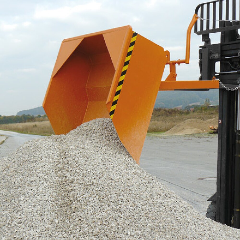Productafbeelding nr. 3: Eichinger® steek met gesloten vorkkokers voor heftrucks, 1500 kg, 300 liter zuiver oranje