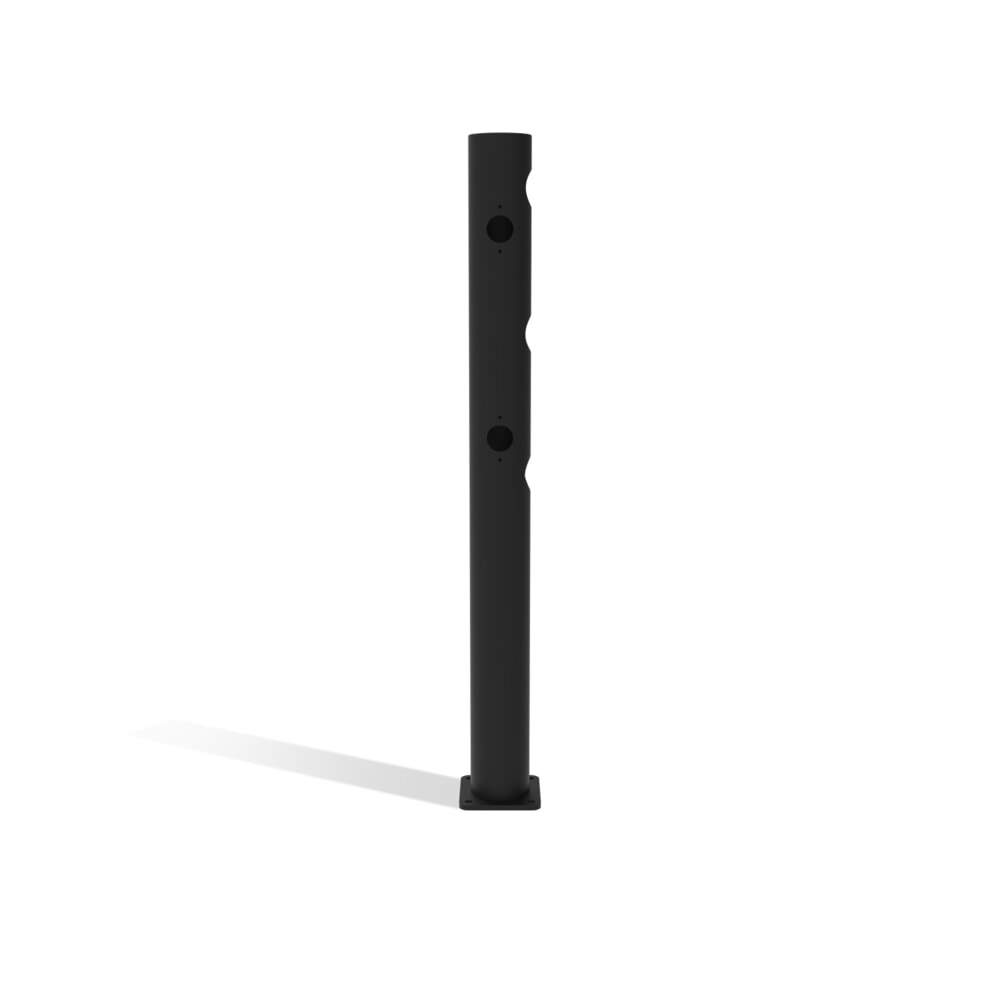 Product afbeelding: Klapdeur-eindpaal dancop voor veiligheidshek ‘Delta‘, Ø 110 mm, hoogte 1.200 mm, 90°, links