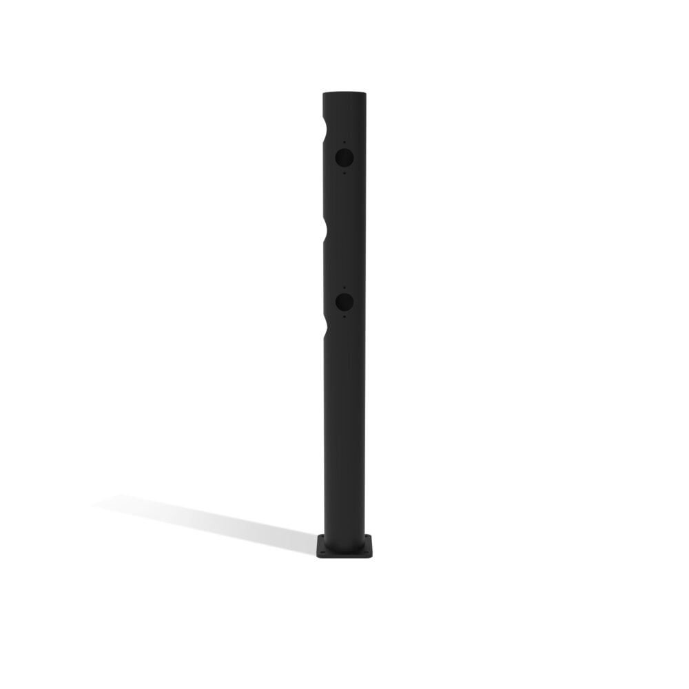 Product afbeelding: Klapdeur-eindpaal voor veiligheidshek ‘Delta‘, Ø 110 mm, hoogte 1.200 mm, 90°, rechts