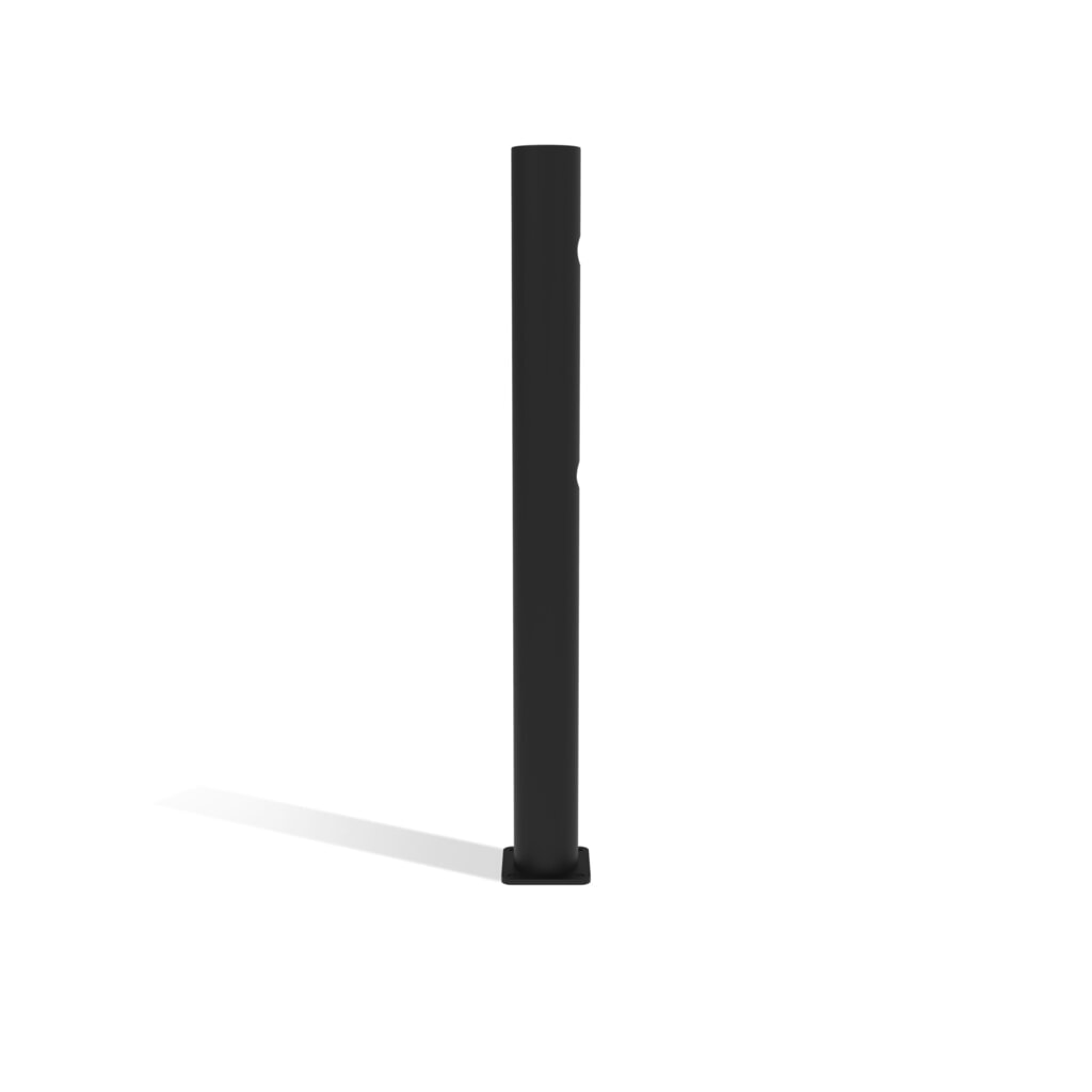Klapdeur-eindpaal voor veiligheidshek ‘Delta‘, Ø 110 mm, hoogte 1.200 mm Productafbeelding nr. 7: Klapdeur-eindpaal voor veiligheidshek ‘Delta‘, Ø 110 mm, hoogte 1.200 mm